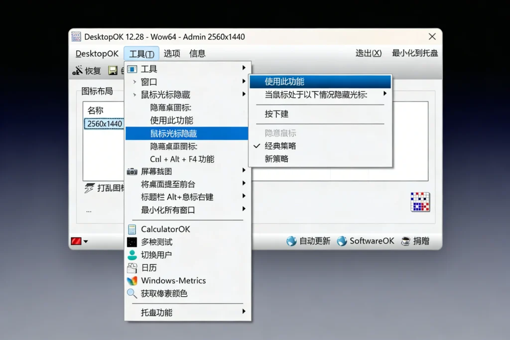图片[5]-桌面整理工具 DesktopOK：一键整理电脑桌面图标
