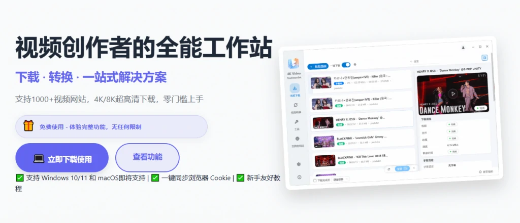 图片[2]-4K Video YouDownSet：1000 + 视频站超高清下载工具