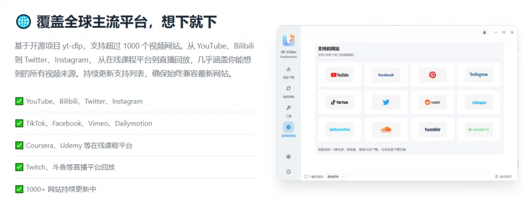 图片[4]-4K Video YouDownSet：1000 + 视频站超高清下载工具